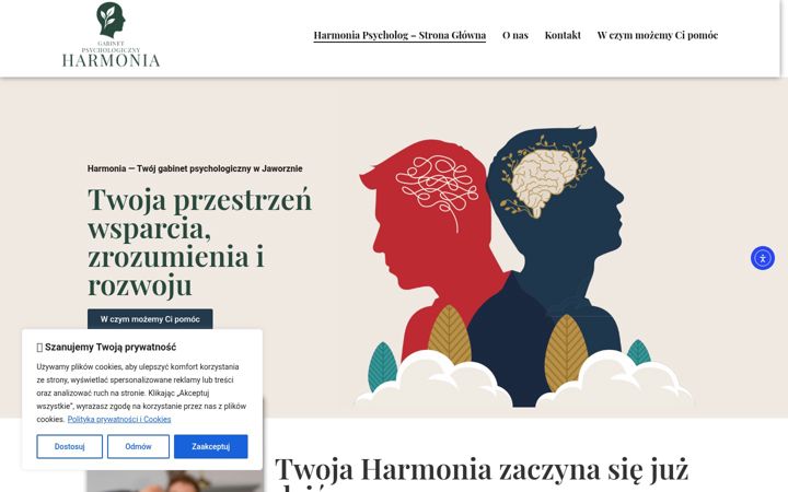Screenshot of harmonia-psycholog.pl
