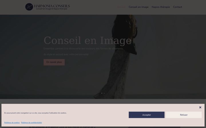 Screenshot of harmoniaconseils.fr