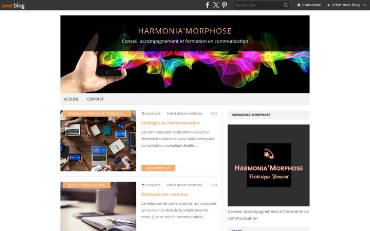 Screenshot of harmoniamorphose.com