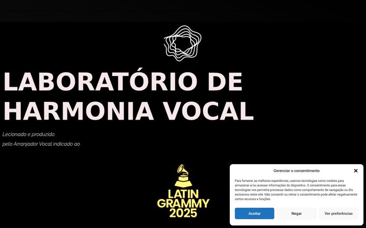 Screenshot of harmoniavocal.com.br