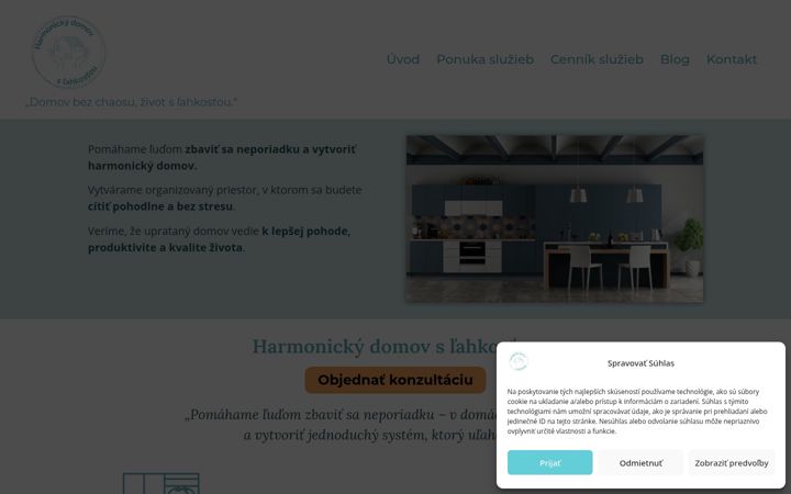 Screenshot of harmonickydomov.sk
