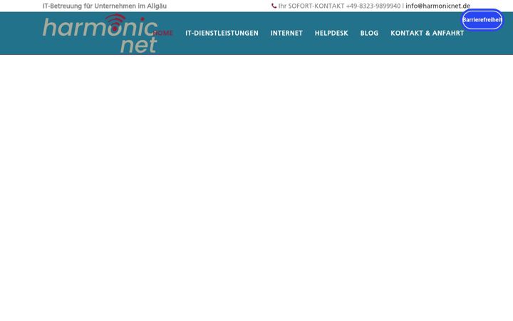 Screenshot stránky harmonicnet.de