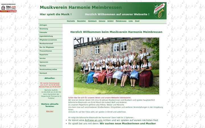Screenshot of harmonie-meimbressen.de