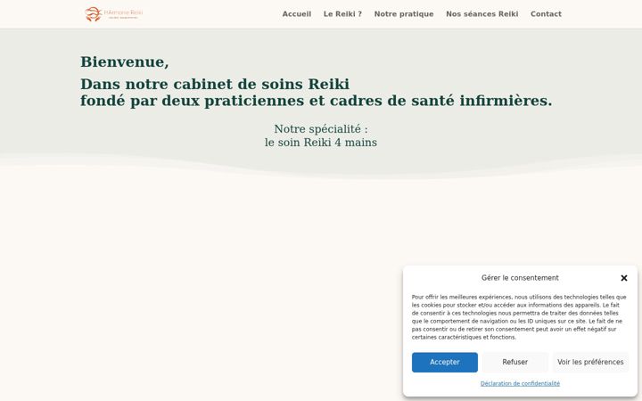 Screenshot of harmonie-reiki.com