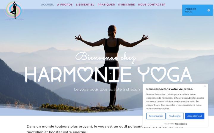 Screenshot of harmonie-yoga.fr