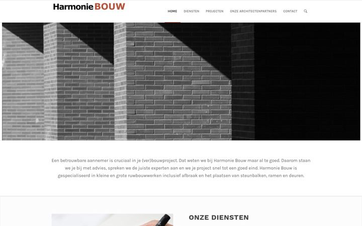 Screenshot of harmoniebouw.be