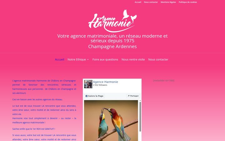 Screenshot of harmoniechalons.fr