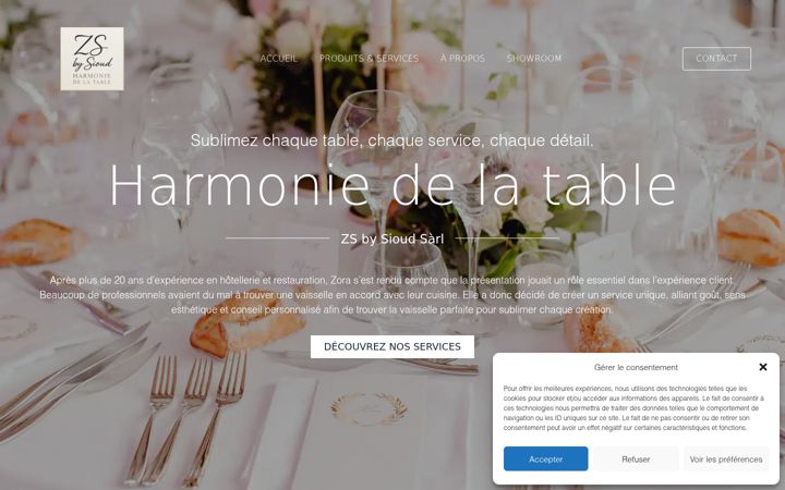 Screenshot of harmoniedelatable.com