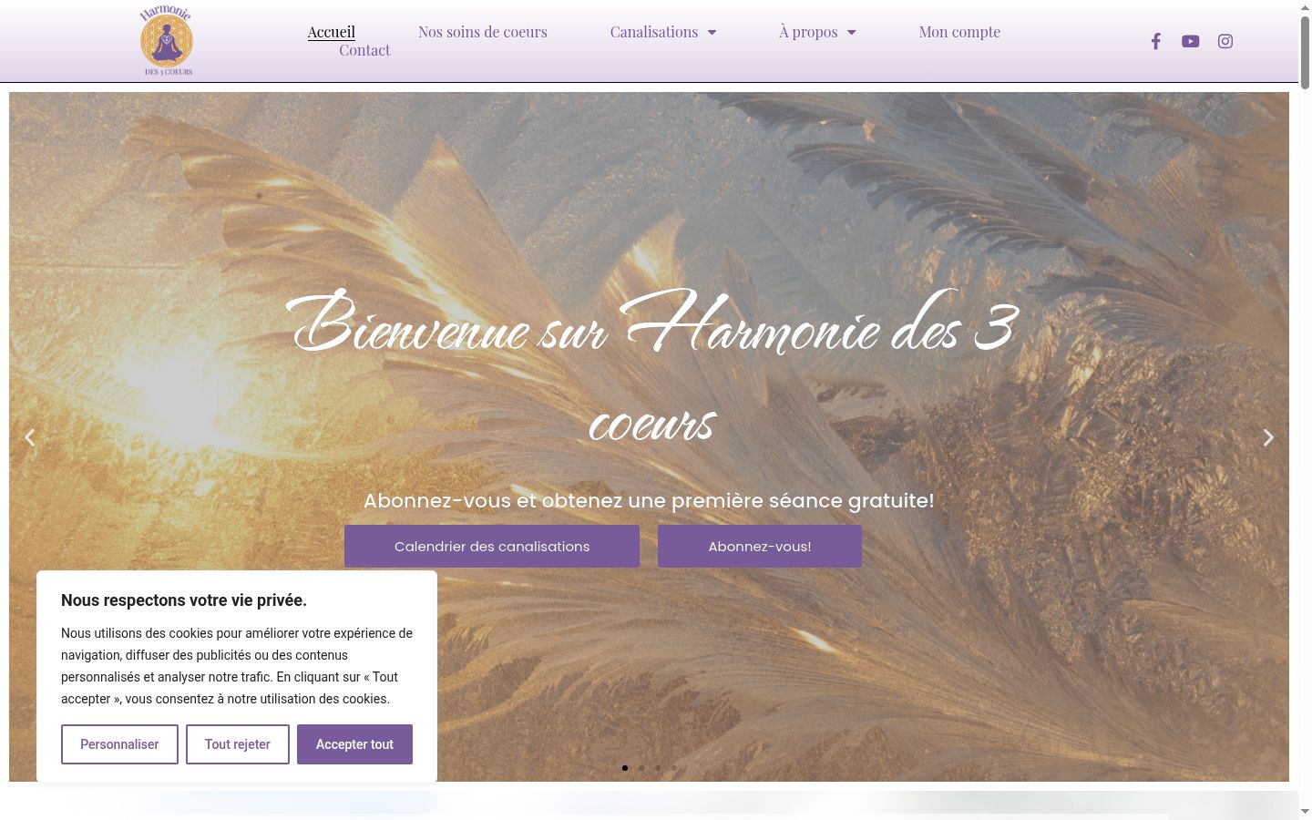 Screenshot tal-banner tal-kunsens muri qabel kwalunkwe interazzjoni