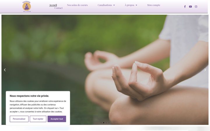 Screenshot of harmoniedes3coeurs.com