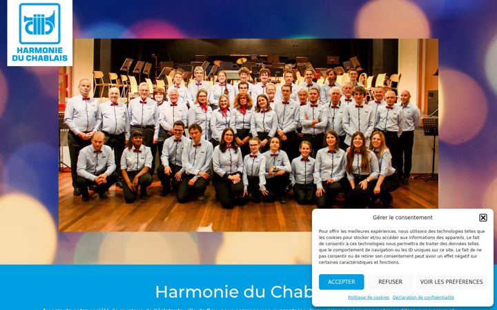 Screenshot of harmonieduchablais.ch