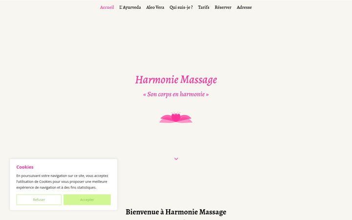 Screenshot of harmoniemassage-labouilladisse.fr