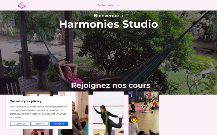 Screenshot of harmonies-studio.fr