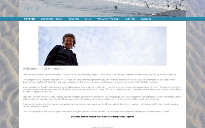 Screenshot of harmonies.dk