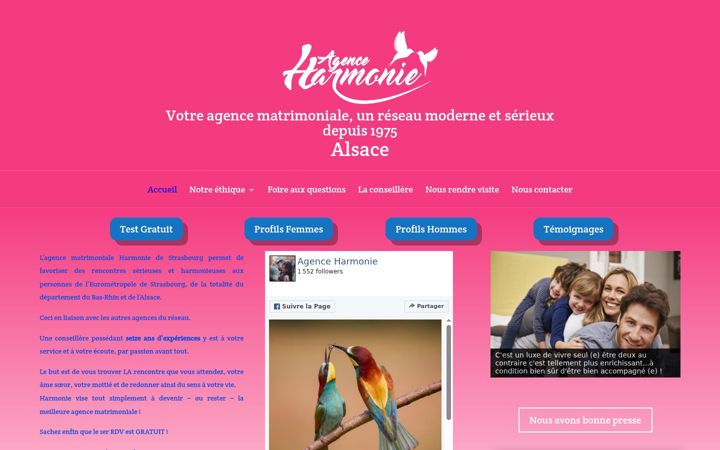 Screenshot of harmoniestrasbourg.fr