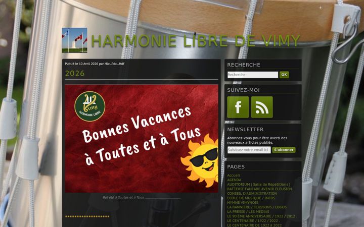 Screenshot of harmonievimy.fr