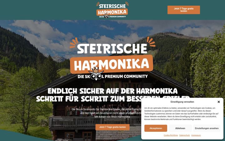 Screenshot of harmonika-community.de