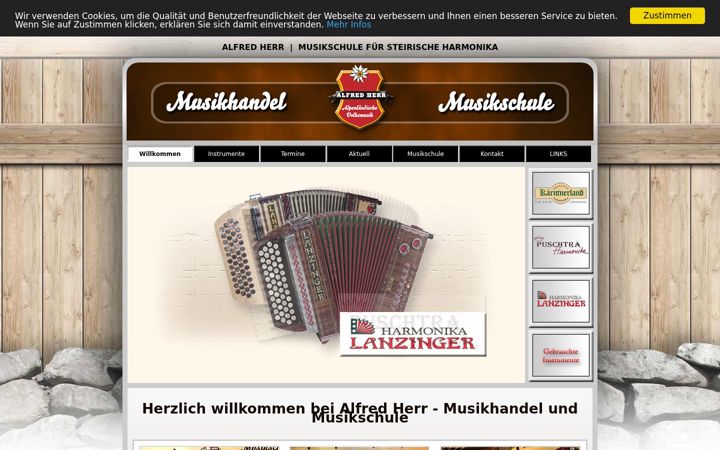 Screenshot stránky harmonikaschule-herr.de
