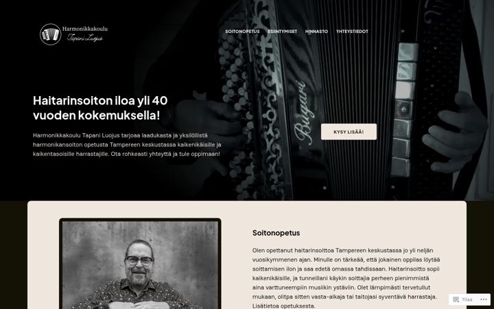 Screenshot of harmonikkakoulutapaniluojus.fi