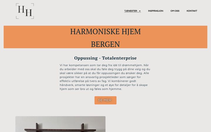 Screenshot of harmoniskehjem.no
