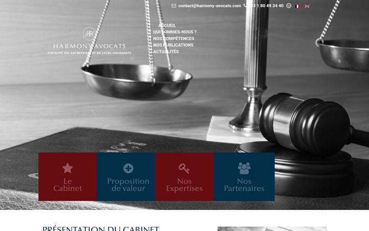 Screenshot of harmony-avocats.com