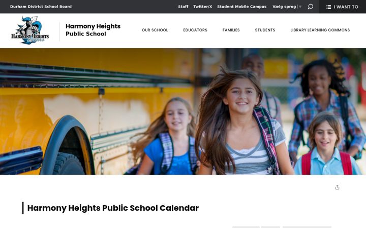Screenshot of harmony-calendar.ddsb.ca