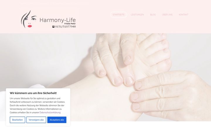 Screenshot stránky harmony-life-gifhorn.de