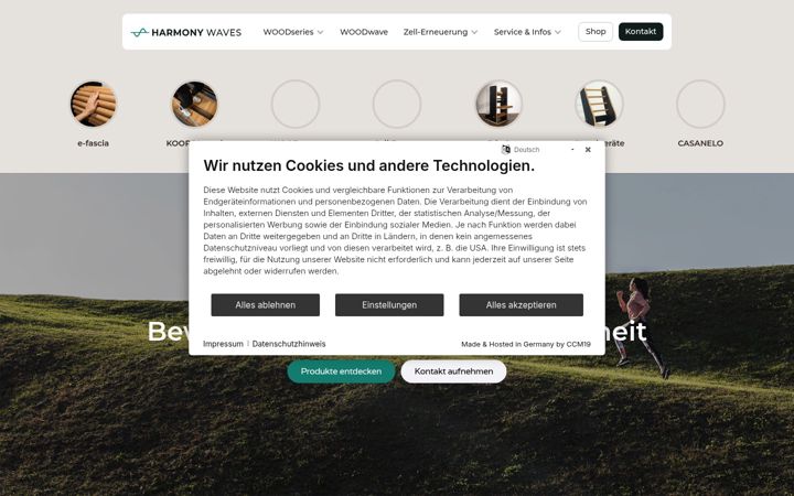 Screenshot of harmony-waves.com