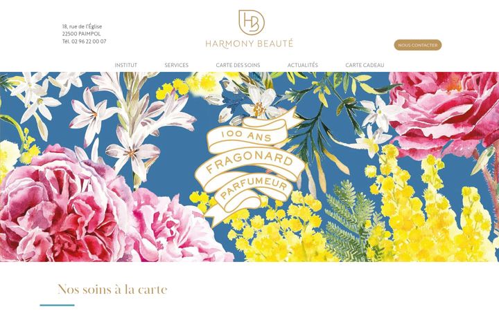 Screenshot of harmonybeaute.com
