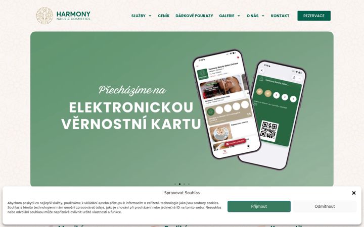 Screenshot of harmonybeauty.cz