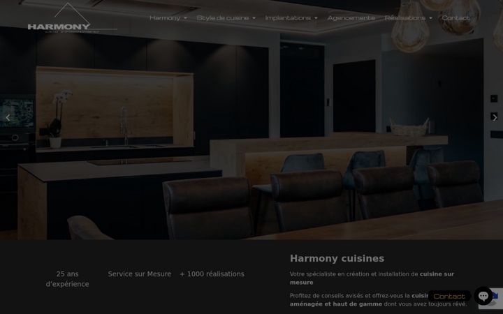 Screenshot of harmonycuisines.com
