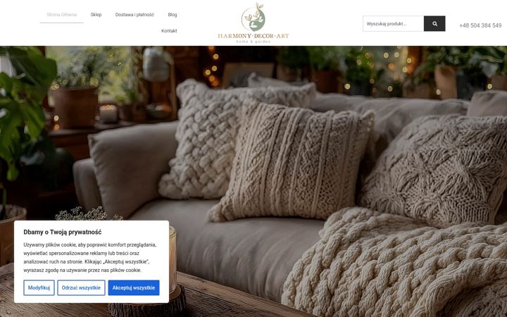 Screenshot of harmonydecor.pl