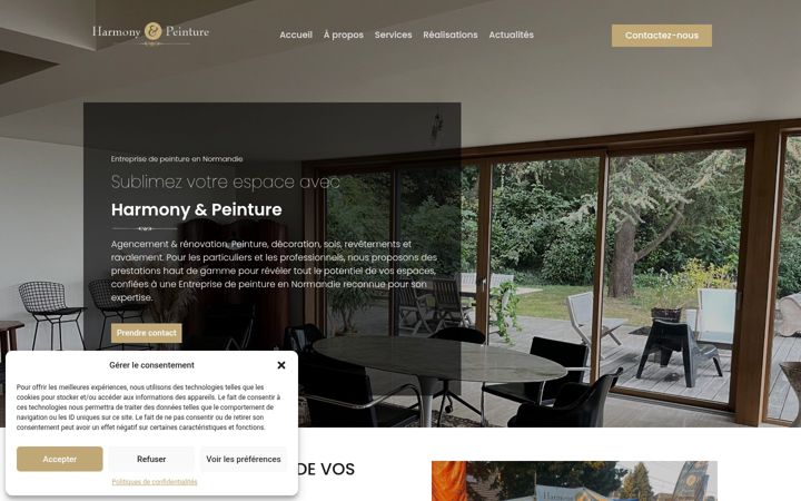 Screenshot of harmonyetpeinture.fr