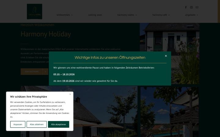 Screenshot of harmonyholiday.de
