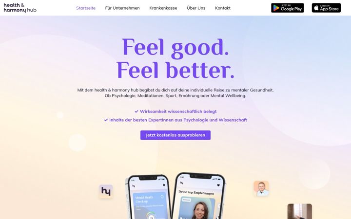Screenshot of harmonymylife.com
