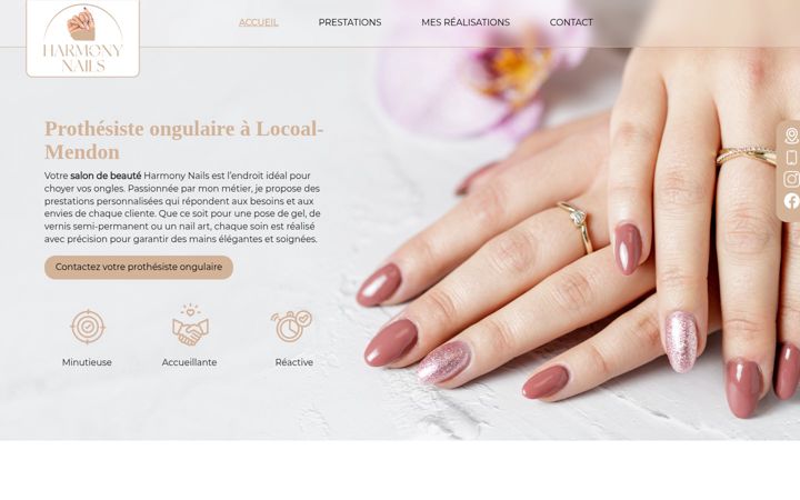 Screenshot of harmonynails.fr