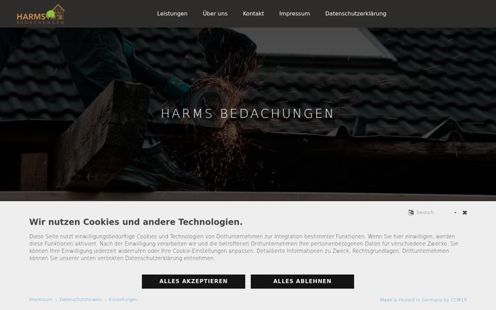 Screenshot of harms-bedachungen.de