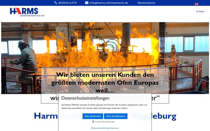 Screenshot of harms-lohnhaerterei.de