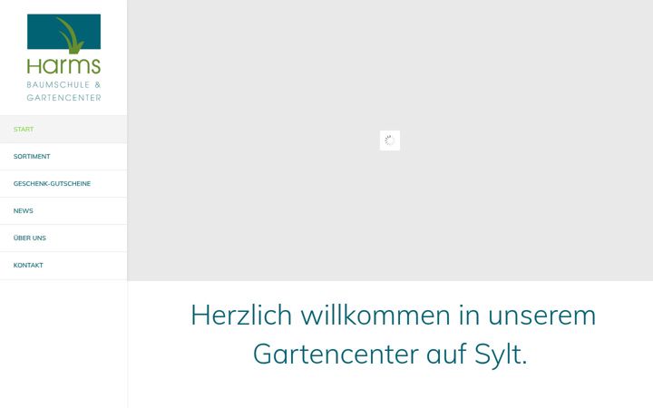 Screenshot stránky harms-sylt.de
