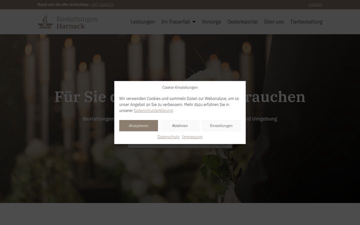 Screenshot stránky harnack-jochens.de