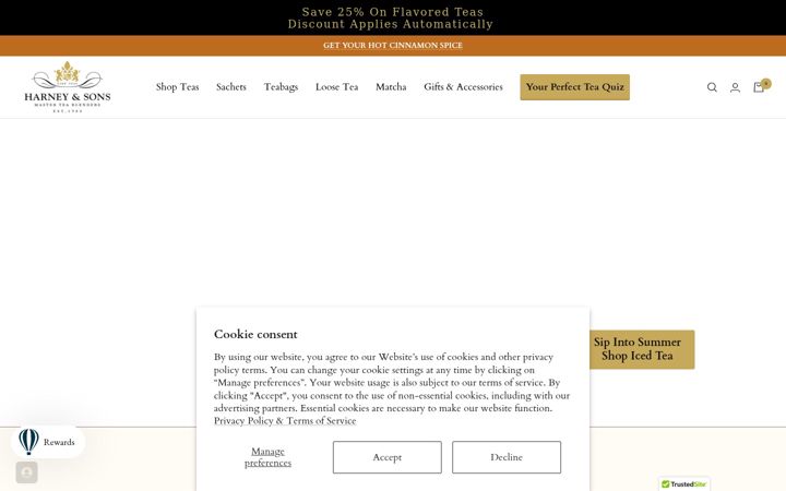 Screenshot of harney.com