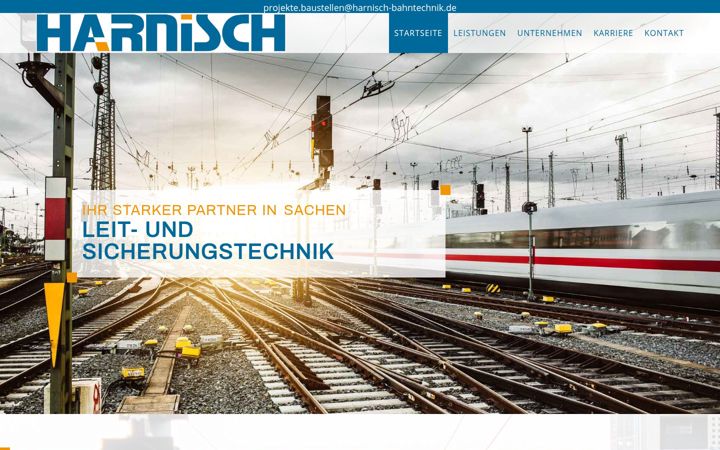 Screenshot of harnisch-bahntechnik.de