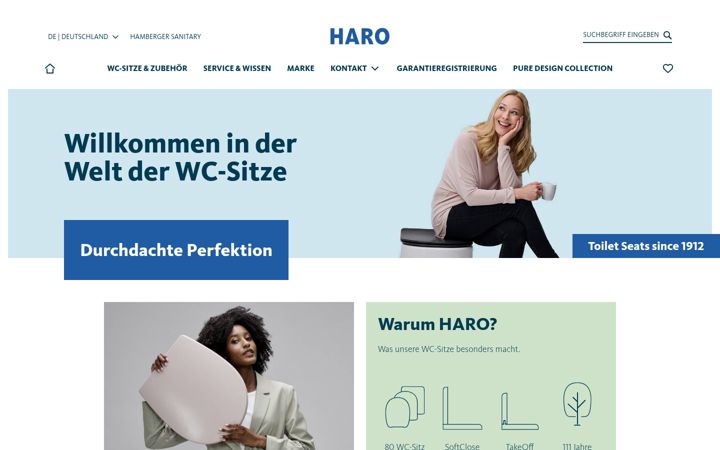 Screenshot of haro-sanitary.com
