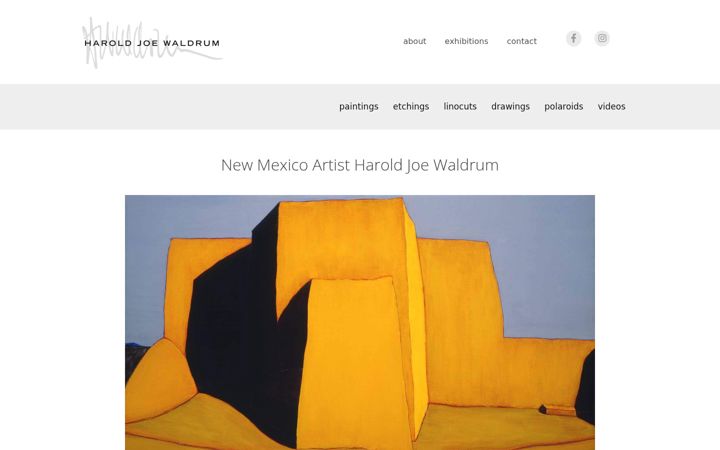 Screenshot of haroldjoewaldrum.com