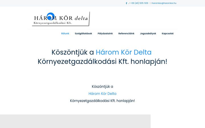 Screenshot of haromkor.hu