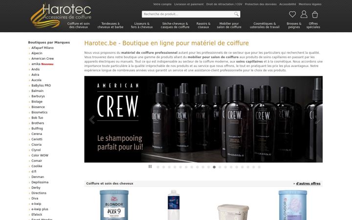 Screenshot of harotec.be