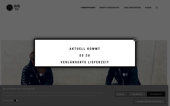 Screenshot stránky harotv.de