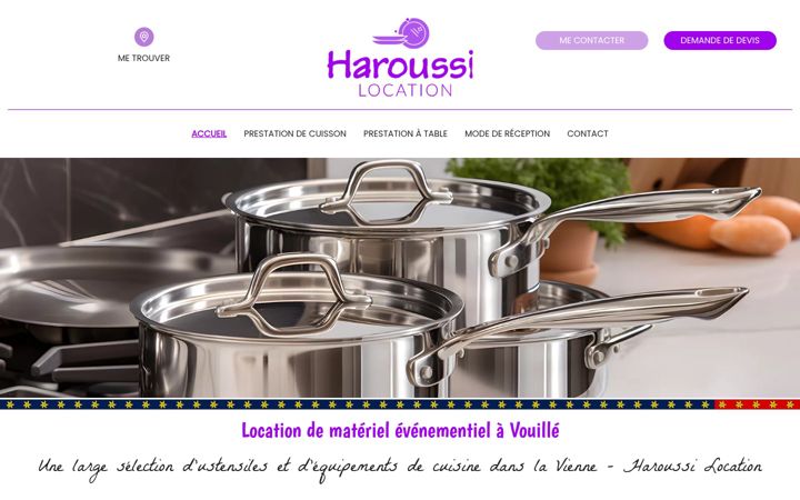 Screenshot of haroussi-location.fr