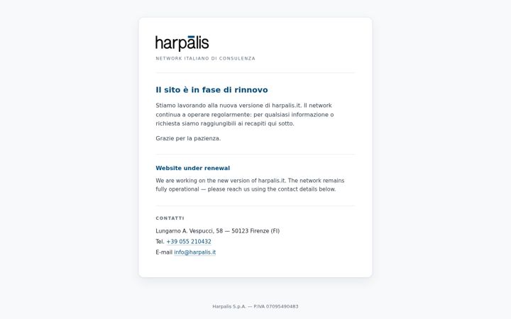 Screenshot of harpalis.it