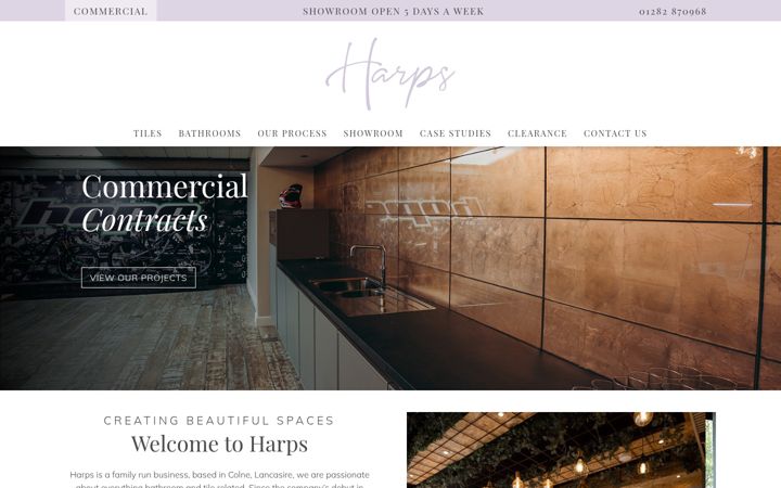 Screenshot of harpceramics.co.uk
